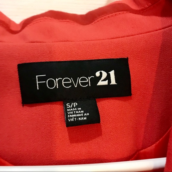 Forever 21 Orange Blazer - Picture 3 of 8